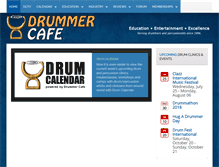 Tablet Screenshot of drummercafe.com